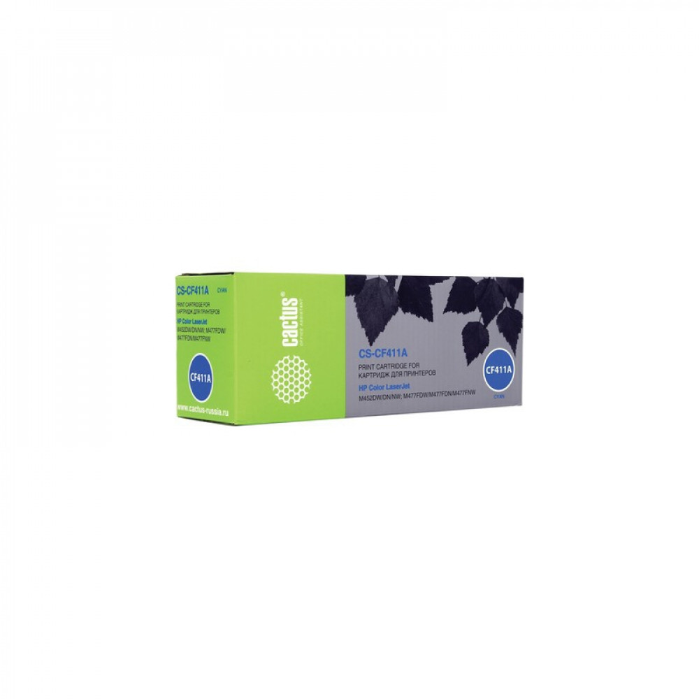 Картридж Cactus для HP CS-CF411A голубой