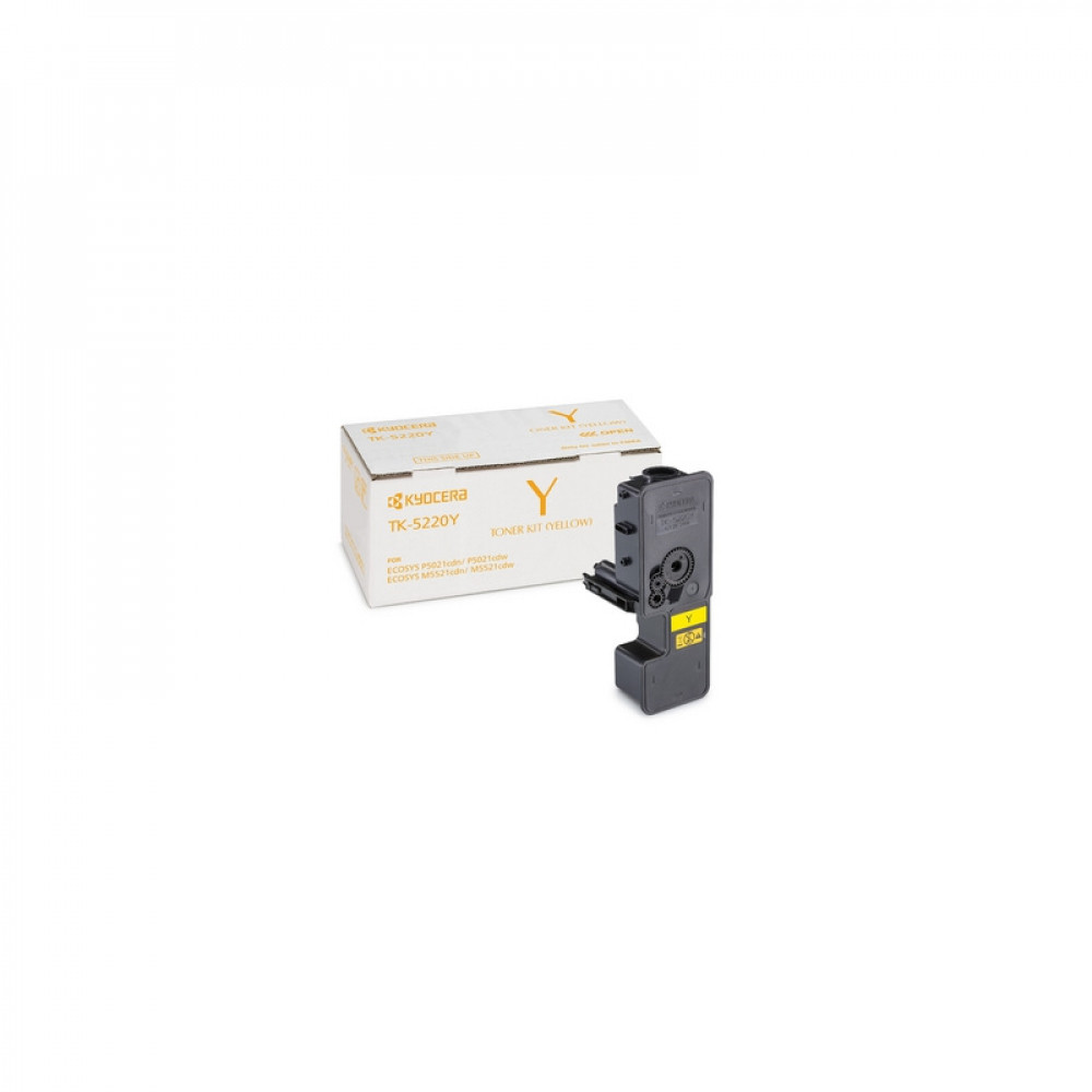 Тонер-картридж Kyocera Тонер-картридж TK-5220Y 1 200 стр. Yellow для P5021cdn/cdw, M5521cdn/cdw